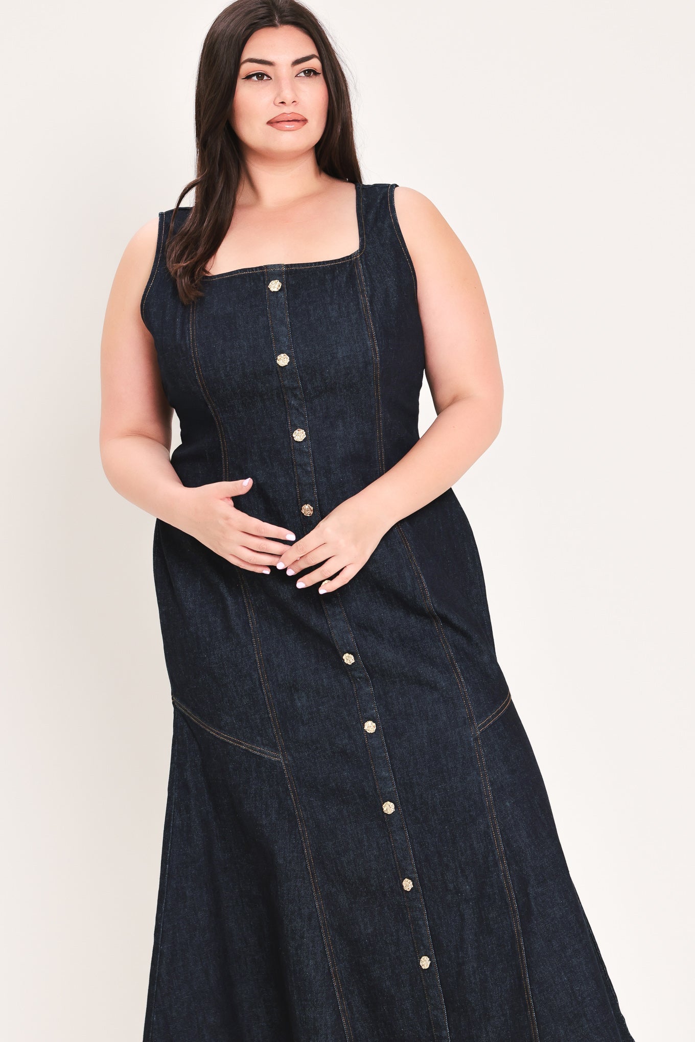 Chelsea Denim Midi Dress view 13 - Chelsea Studio Denim Dress