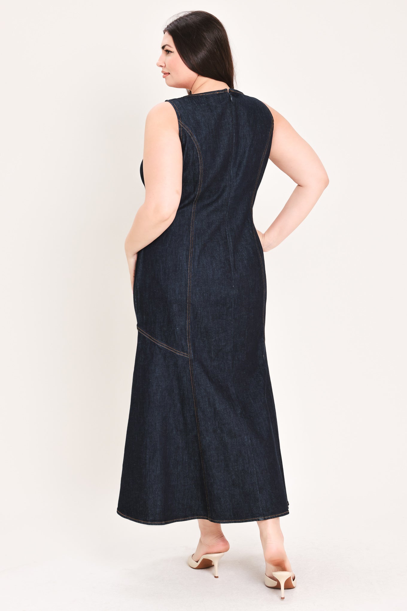 Chelsea Denim Midi Dress view 14 - Chelsea Studio Denim Dress