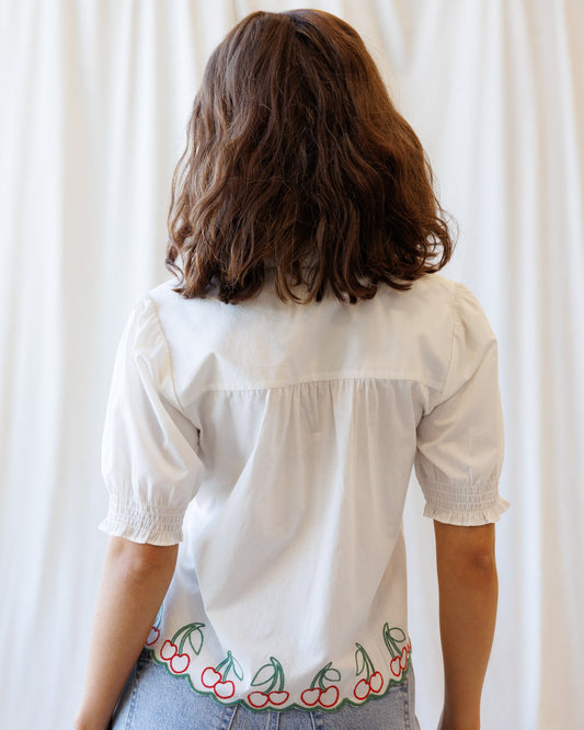 Cherry Cute Button Down in S view 2 (top)