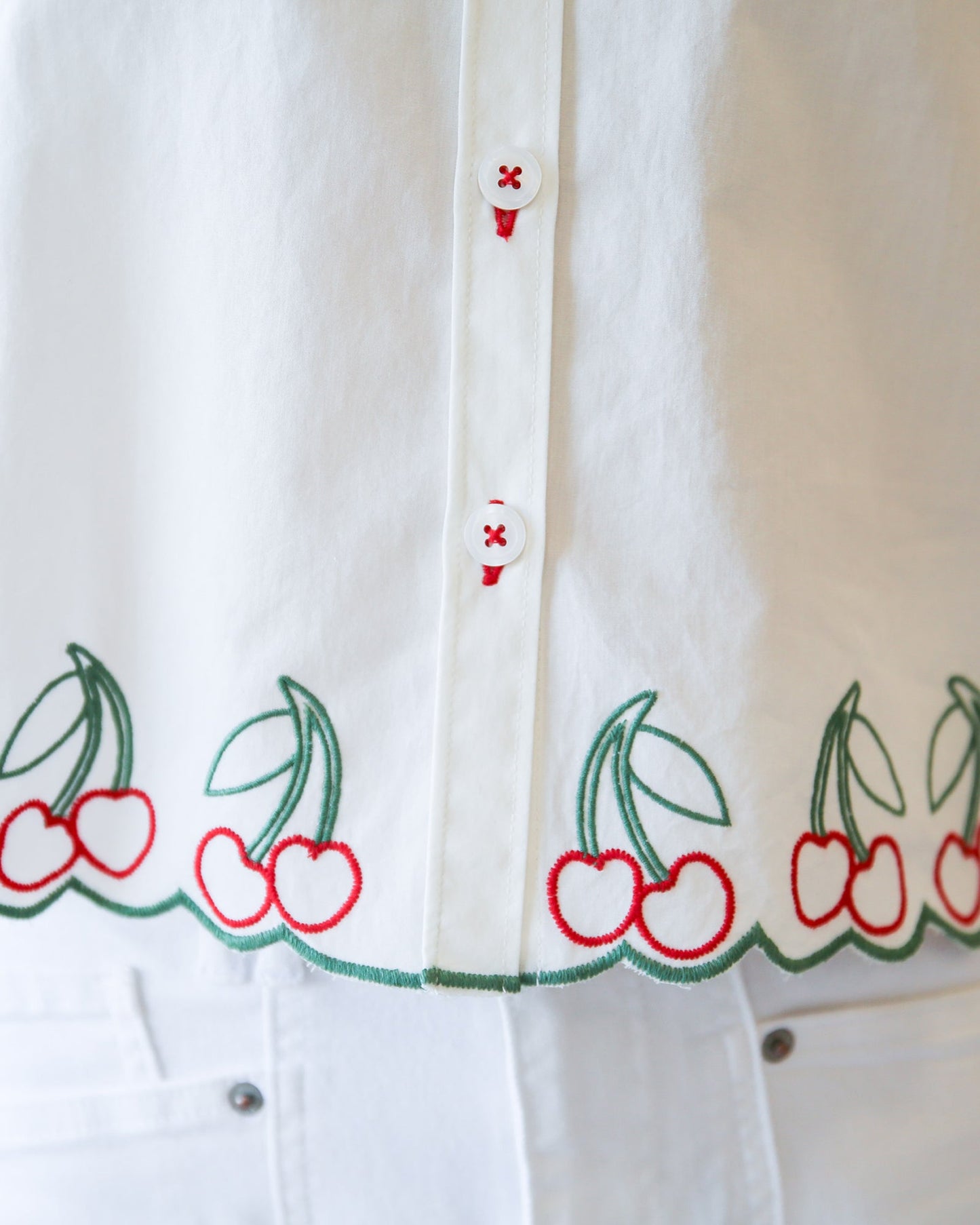 Cherry Cute Button Down in XXL view 6 (top)