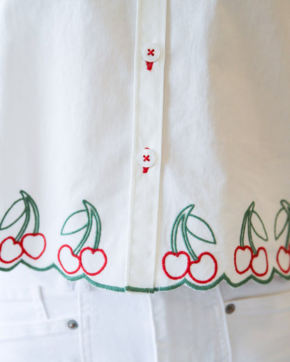 Cherry Cute Button Down in XXL view 6 (top)