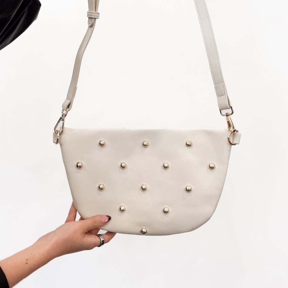 Chic Gold Studded Westlyn Bum Bag view 10 - Chic Gold Bag Charm