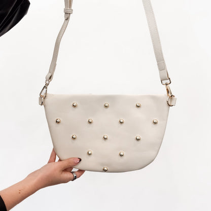 Chic Gold Studded Westlyn Bum Bag view 10 - Chic Gold Bag Charm