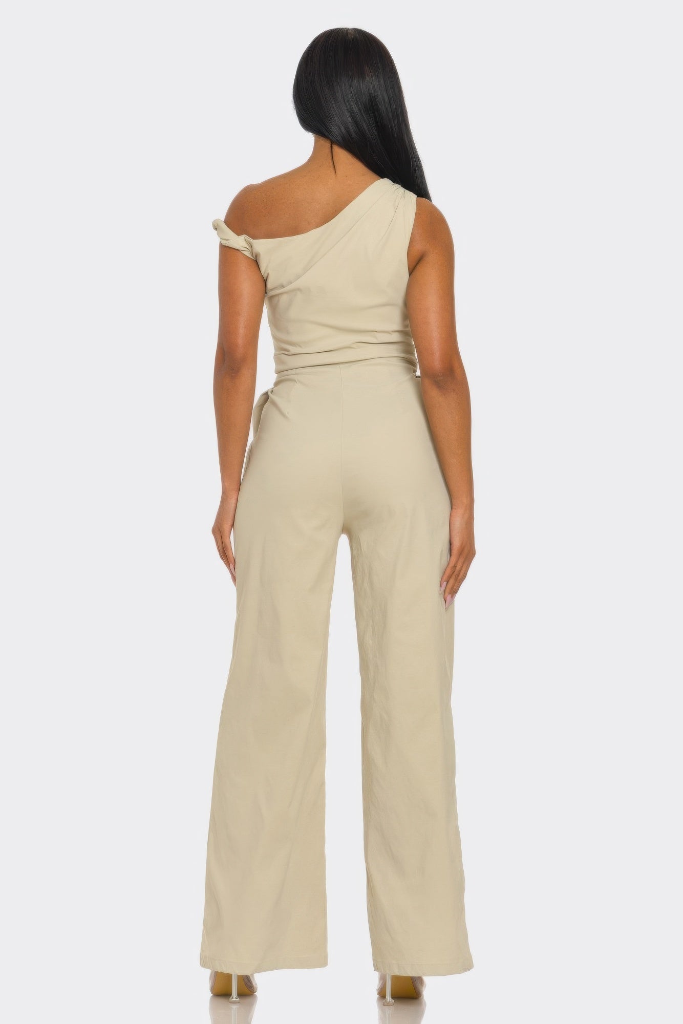 Chic Poise One-shoulder Jumpsuit - MeeeShop Women's Fashion
