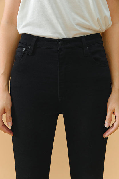 Chicago High Rise Skinny Jeans Hj003 in Back In Black view 8 - High-Waisted - Hj003 Jeans (bottom)