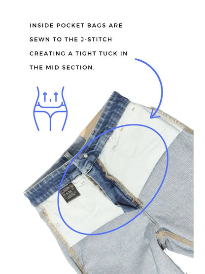 Cindy Tummy Control 90's Vintage Stretch Wide Jeans in 11 (29) view 6 - Curvy Fit (bottom)