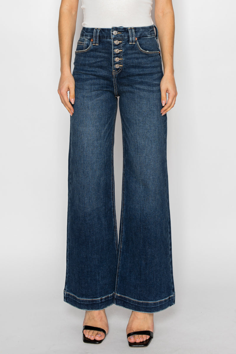 cindy tummy control Cindy Tummy Control 90's Vintage Stretch Wide Jeans view 12 (bottom) - shop at us.meeeshop