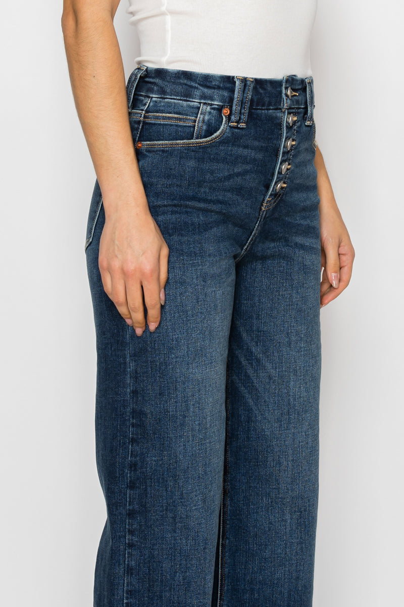 cindy tummy control Cindy Tummy Control 90's Vintage Stretch Wide Jeans view 14 (bottom) - shop at us.meeeshop