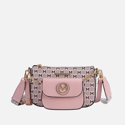 Ciri Double Bag in Pink view 6 - Ciriaco Duffle Bag (bottom)