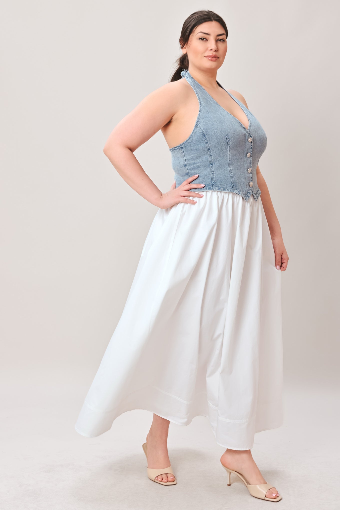 City to Coast Woven Midi Dress view 10 (dress) - star city gold coast dress code, city chic coastal dre - shop at us.meeeshop