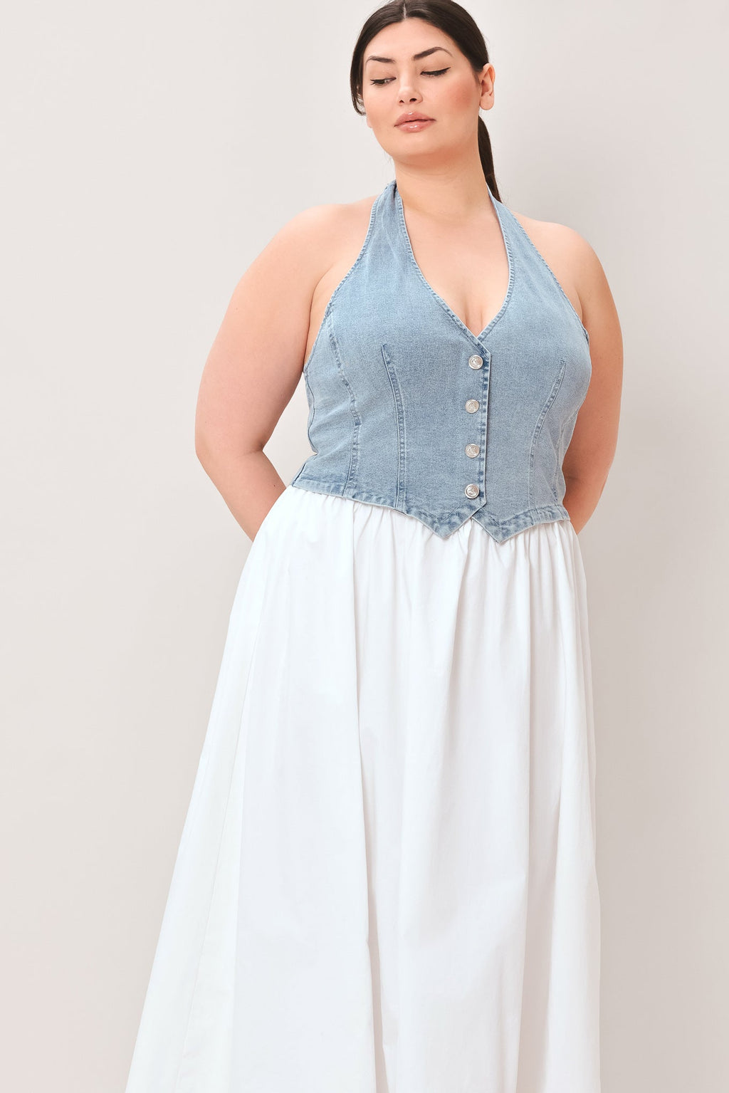 City to Coast Woven Midi Dress view 12 (dress) - star city gold coast dress code, city chic coastal dre - shop at us.meeeshop