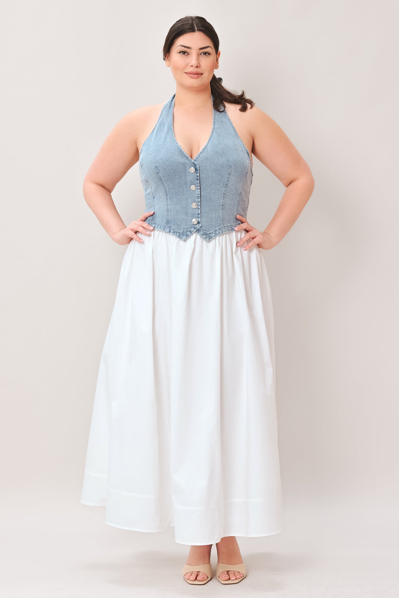 City to Coast Woven Midi Dress view 13 (dress) - star city gold coast dress code, city chic coastal dre - shop at us.meeeshop