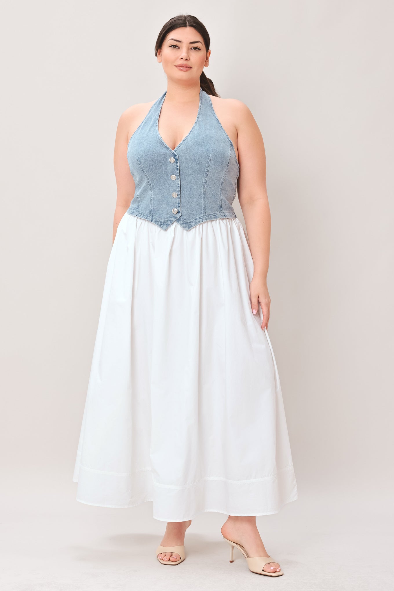 City to Coast Woven Midi Dress view 8 (dress) - star city gold coast dress code, city chic coastal dres - shop at us.meeeshop