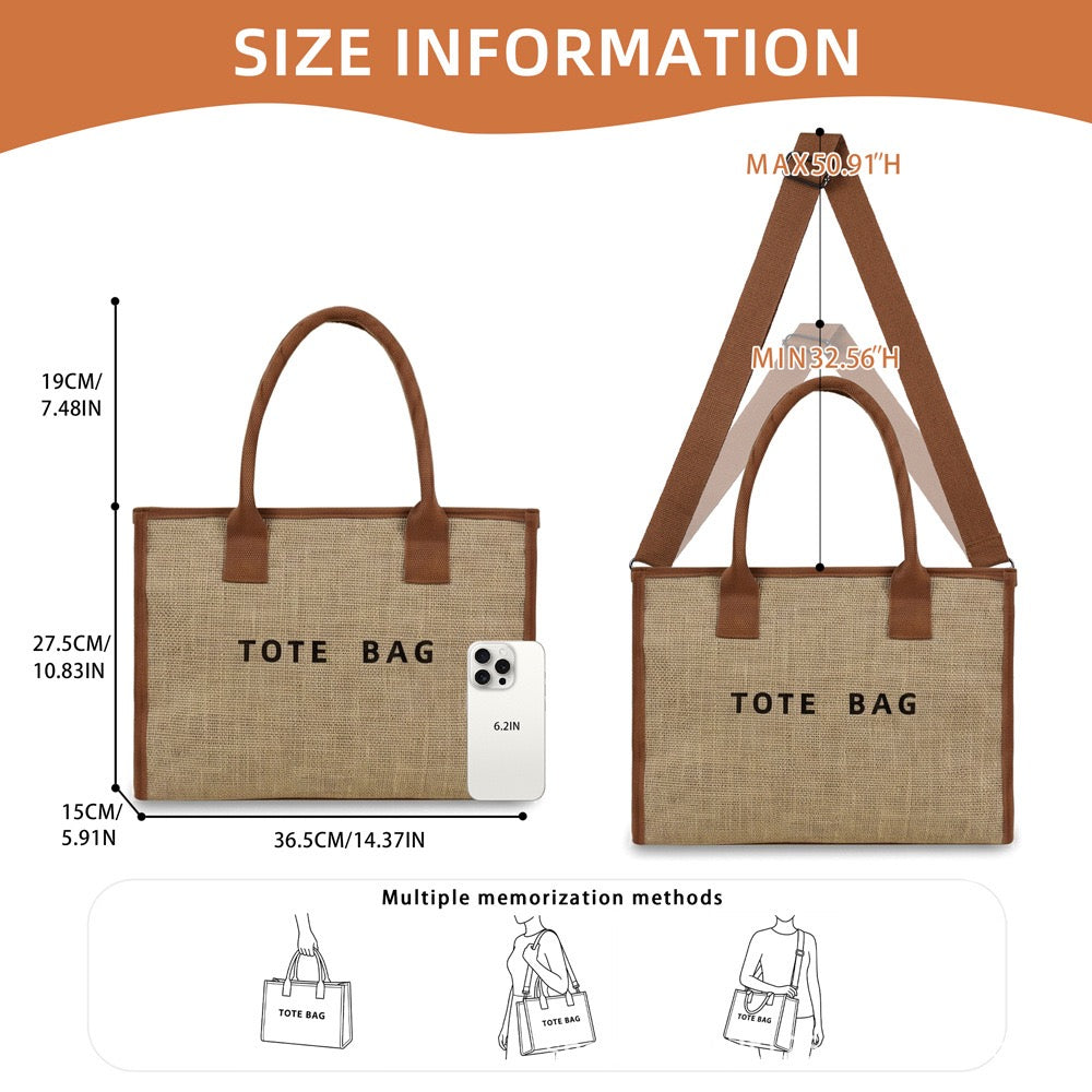 Clare Mixed Media Canvas Tote view 6 (bag)