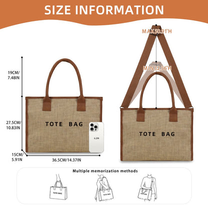 Clare Mixed Media Canvas Tote view 6 (bag)