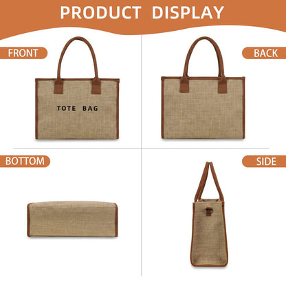 Clare Mixed Media Canvas Tote view 7 (bag)
