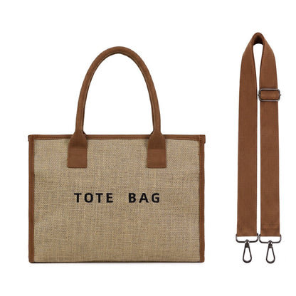 Clare Mixed Media Canvas Tote view 8 (bag)