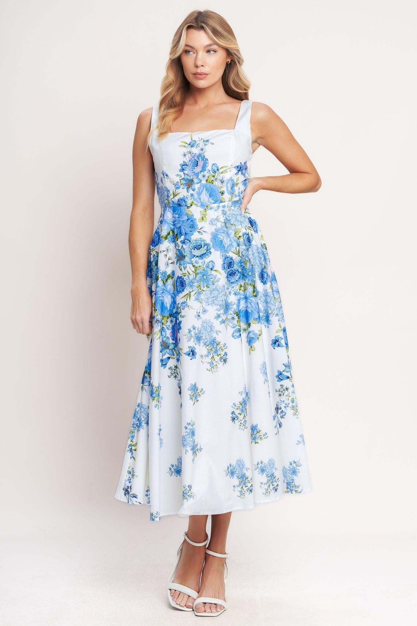 Classic Bloom Day Woven Midi Dress view 4 - Vintage Bloom Dress