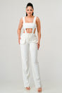 Classic White Cut Out Matching Set