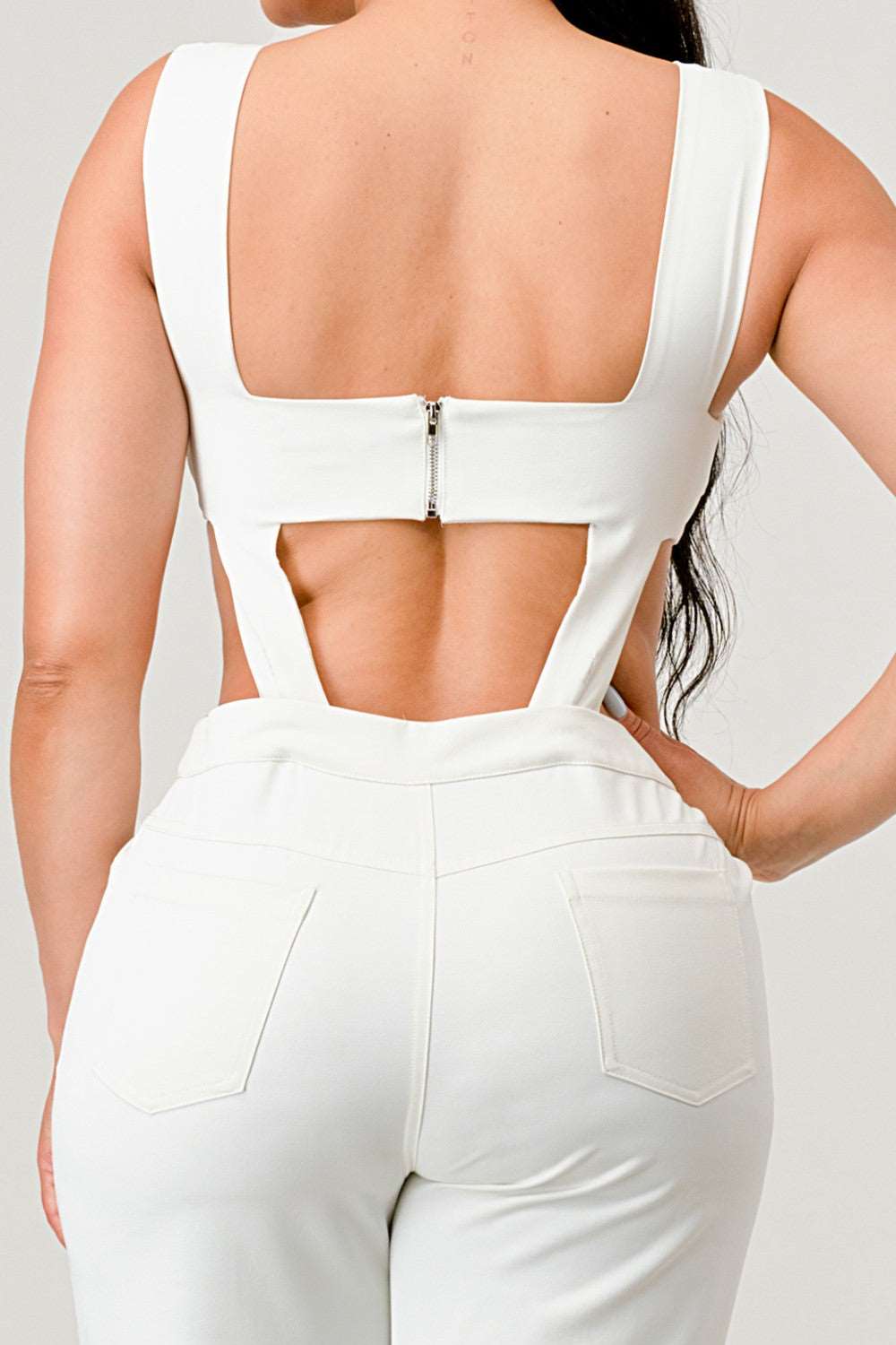 Classic White Cut Out Matching Set view 8 - Classic White Collection (one-piece)