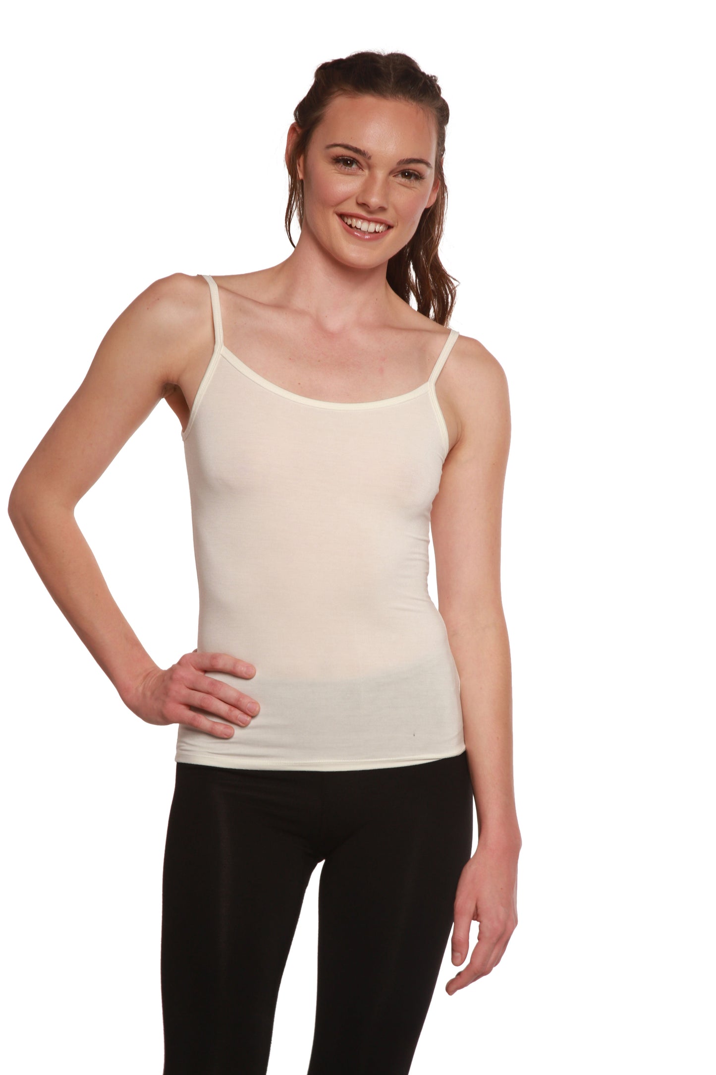 Clearance Women's Bamboo Viscose Spaghetti Strap Camisole in Small view 9 (top)