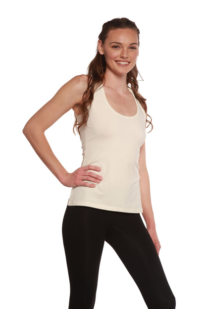 Clearance Women's Bamboo/cotton Racer Back Tank Top in Medium view 13 - Clearance Womens Tops