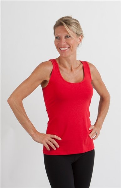 Clearance Women's Bamboo/cotton Racer Back Tank Top in Extra Large view 3 - Clearance Womens Tops