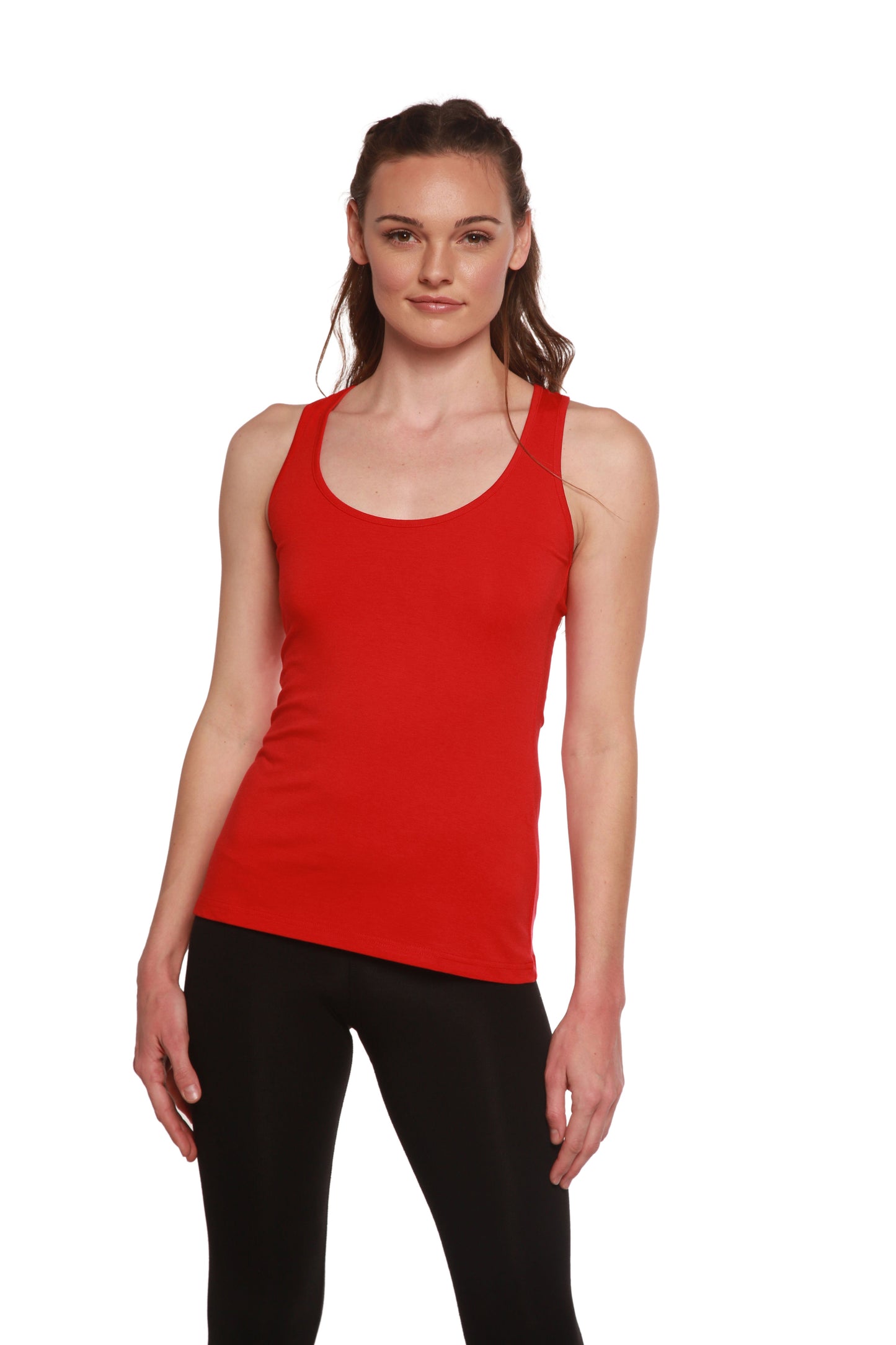Clearance Women's Bamboo/cotton Racer Back Tank Top in Small view 4 - Clearance Womens Tops