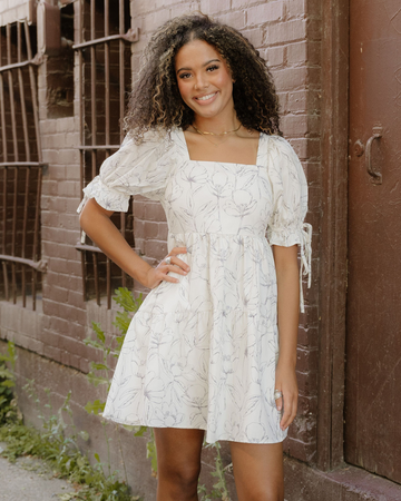Cleo Puff Sleeve Mini Dress in M view 2