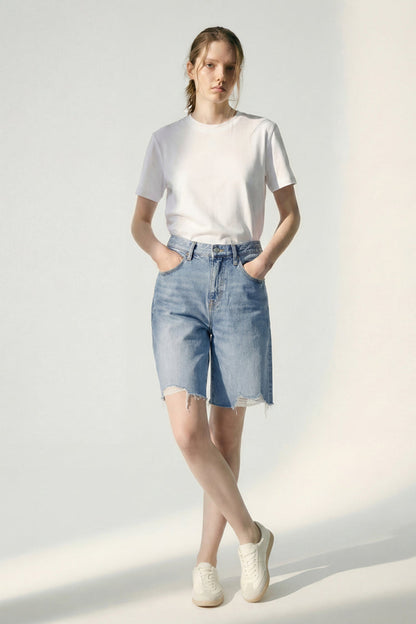 Coastal Breeze 90's Bermuda Shorts - MeeeShop Women's Fashion