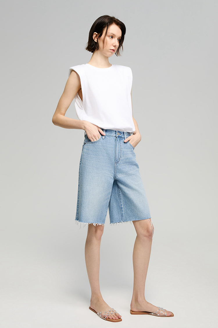 Coastal Breeze 90's Bermuda Shorts - MeeeShop Women's Fashion