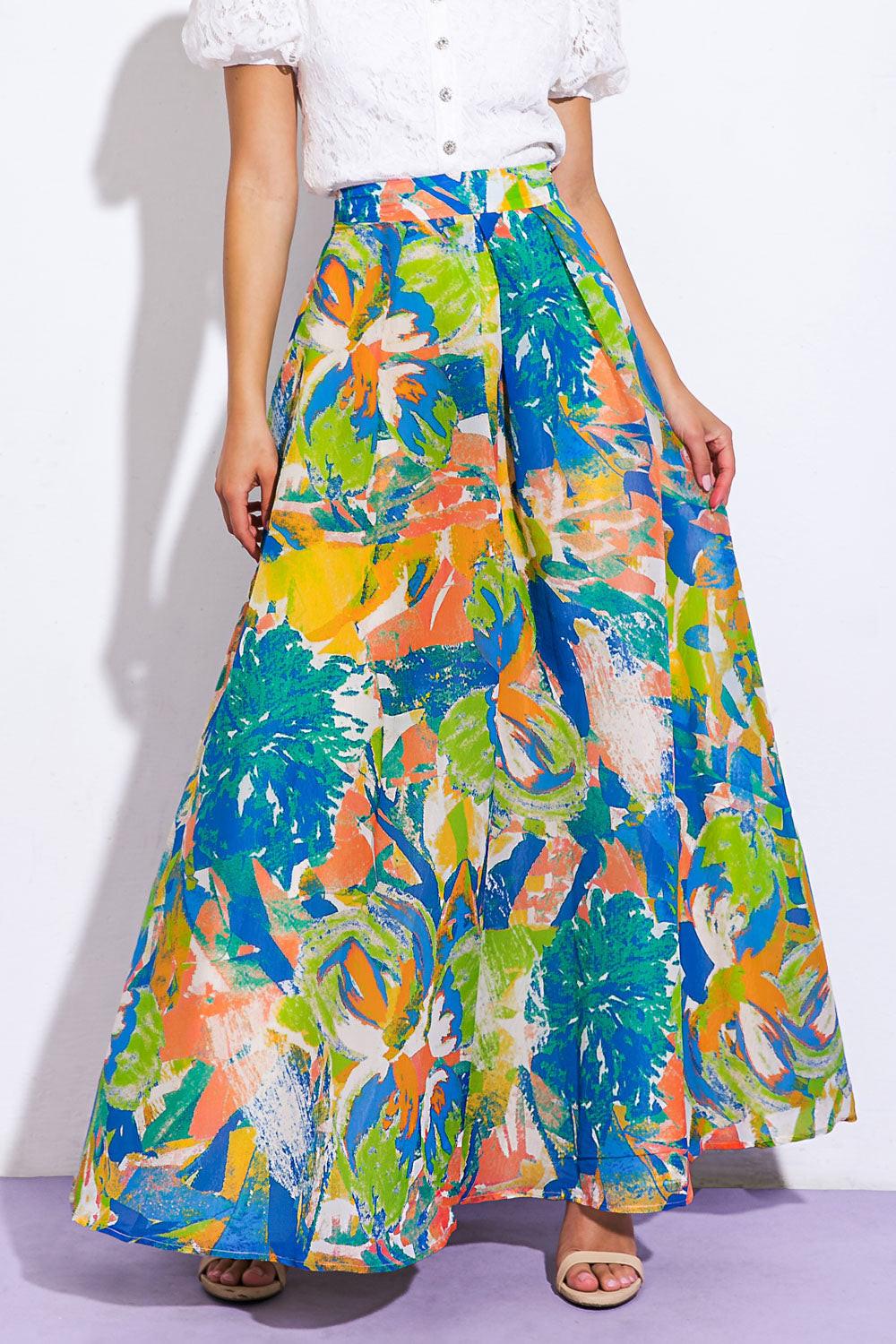 Coastal Chic Woven Maxi Skirt view 4 - Seaside Chic Skirt Set Yellow Combo (dress)