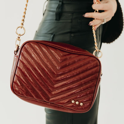 Coco Quilted Camera Crossbody Bag in Taupe view 2 - Coco Quilted Bag