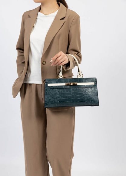 Colby Satchel Bag in Cognac Brown view 3 - Colby Messenger Bag 32