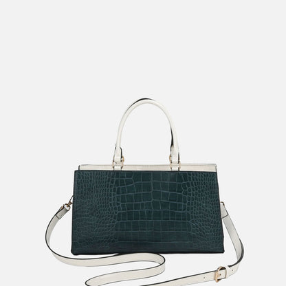 Colby Satchel Bag in Dark Teal view 5 - Colby Messenger Bag 32
