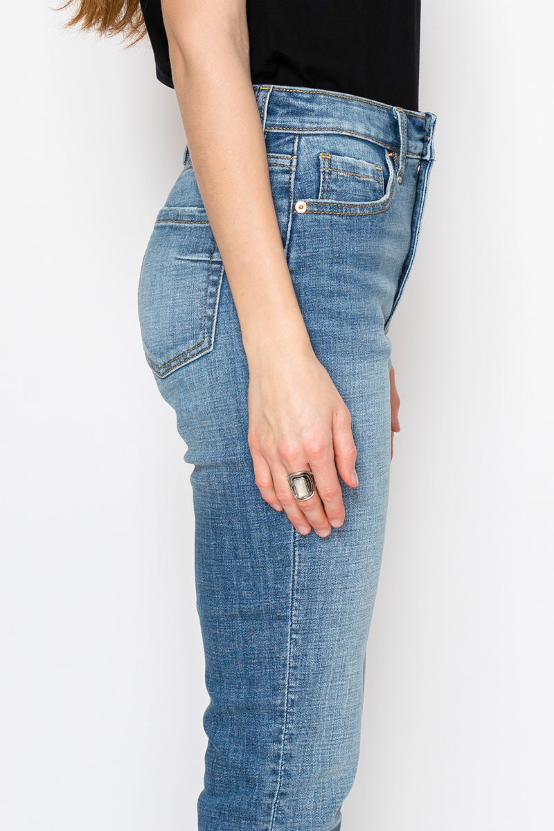 Colette Tummy Control High Rise Straight Leg Jeans view 9 - High-Waisted (bottom)