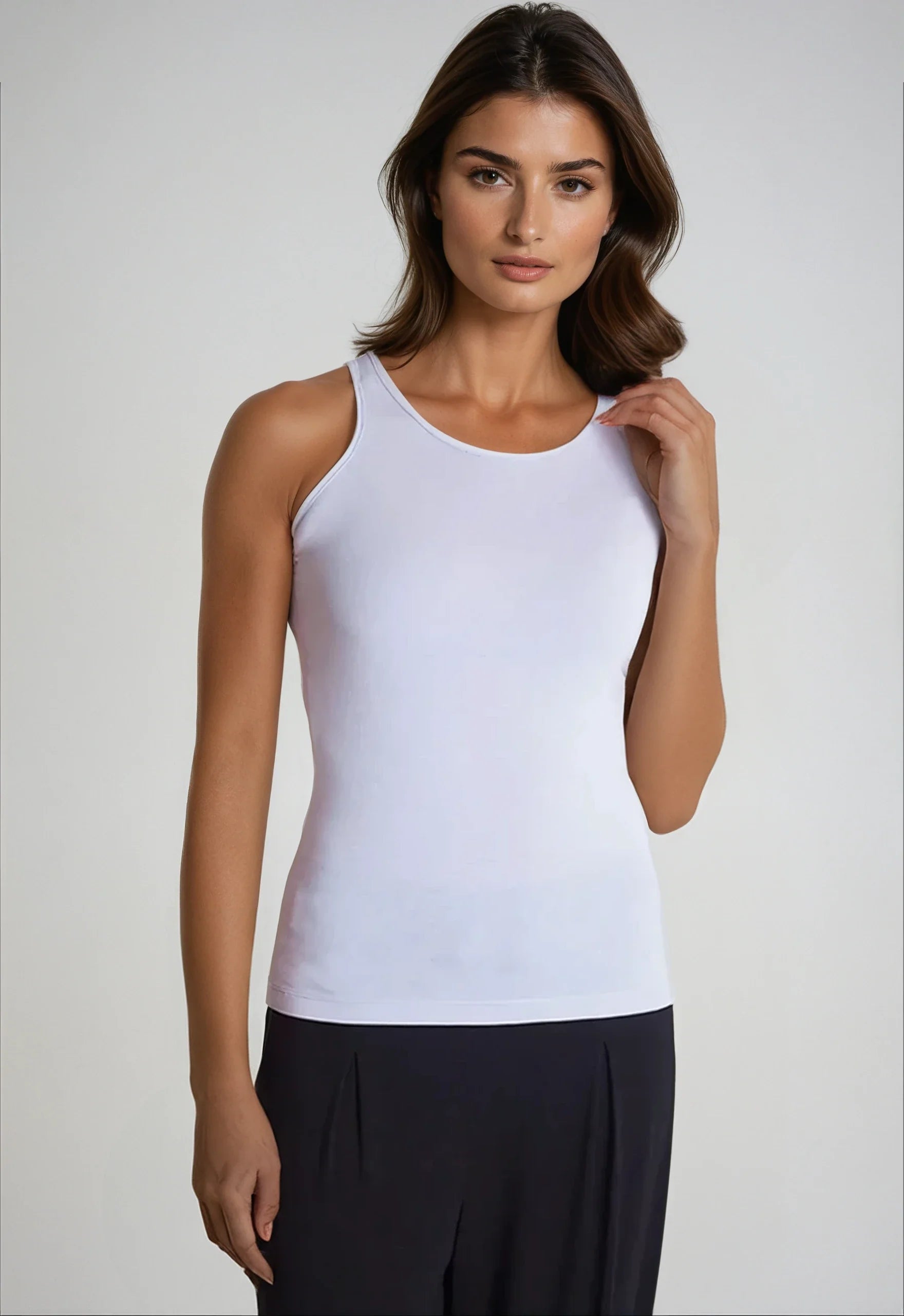 Collagen Camisole - Pearl Grey in Pearl Grey (top)