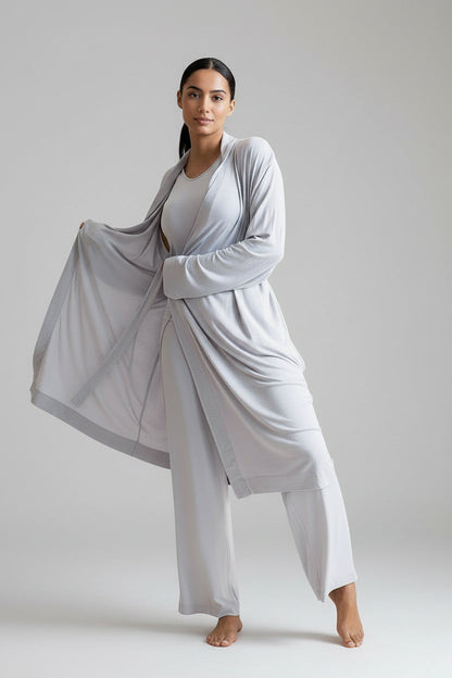 Collagen Lounge Pant - Blush Pink in Pearl Grey view 7 (bottom)