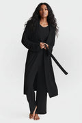 Collagen Lounge Robe - Black Black (piece) - robe black, lounge robe black - shop at us.meeeshop
