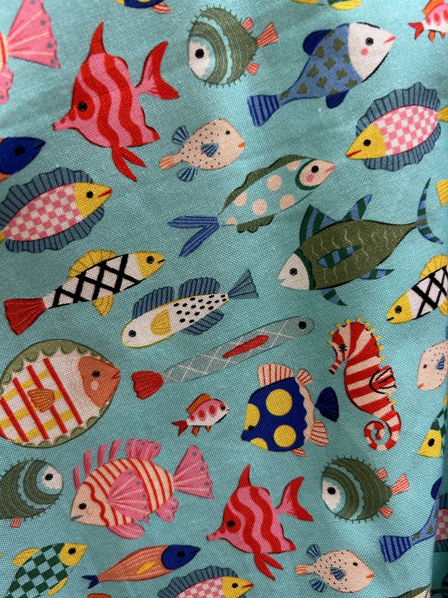 Colorful Fish Skater Skirt in S view 2 - Fish Skirt