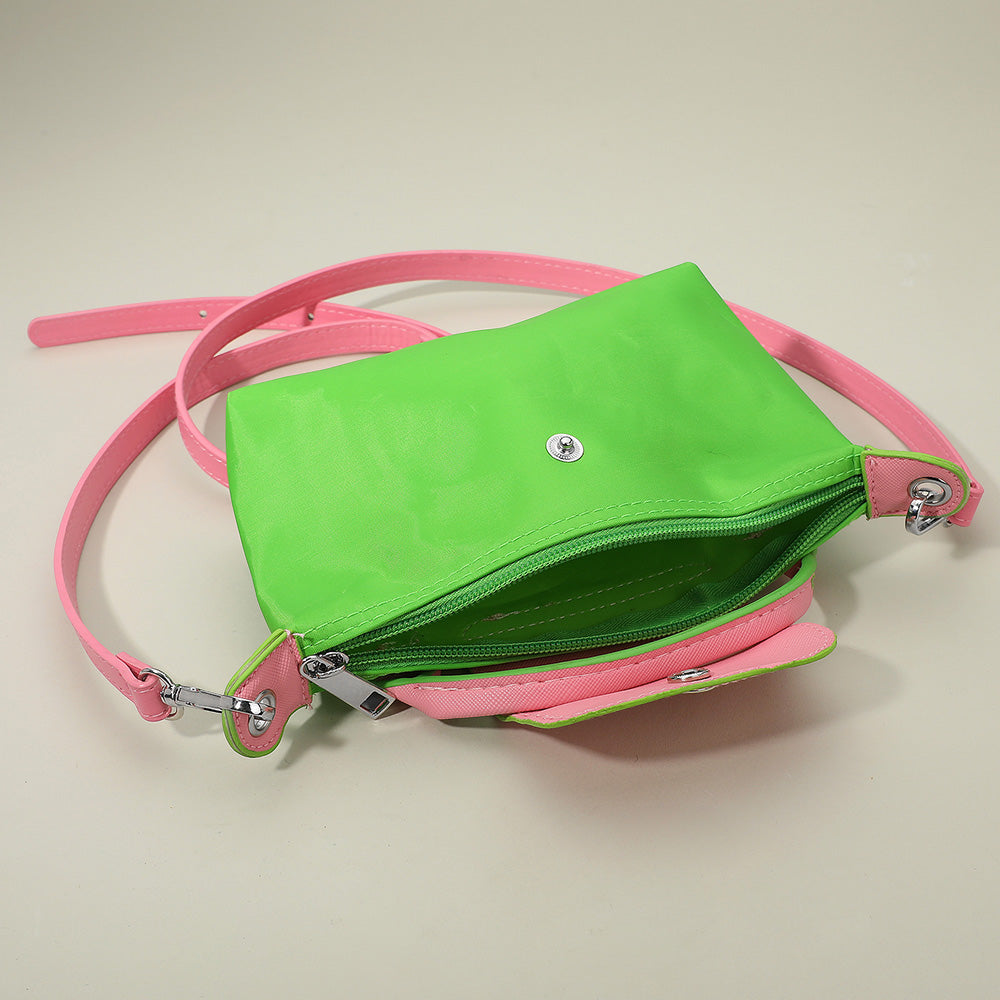 Compact Two Tone Handbag Crossbody Bag view 11 - Bag Handbag
