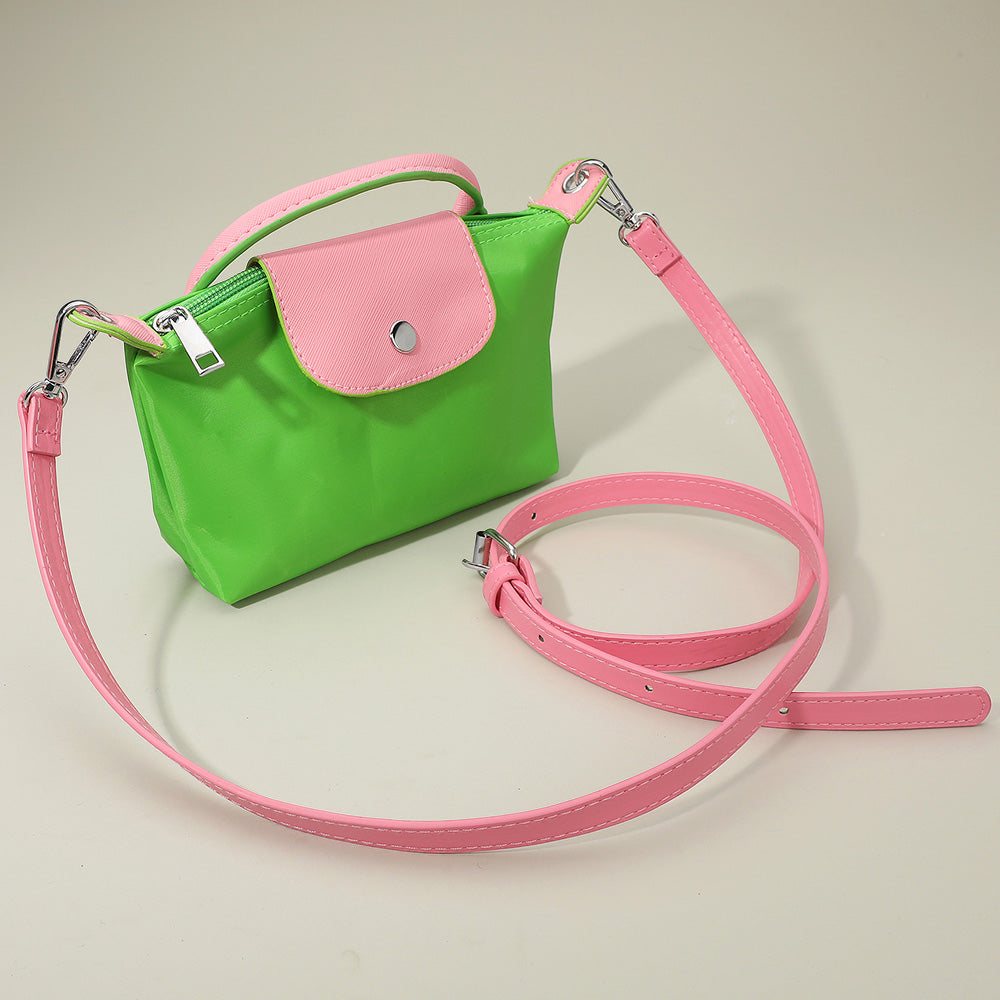 Compact Two Tone Handbag Crossbody Bag view 12 - Bag Handbag