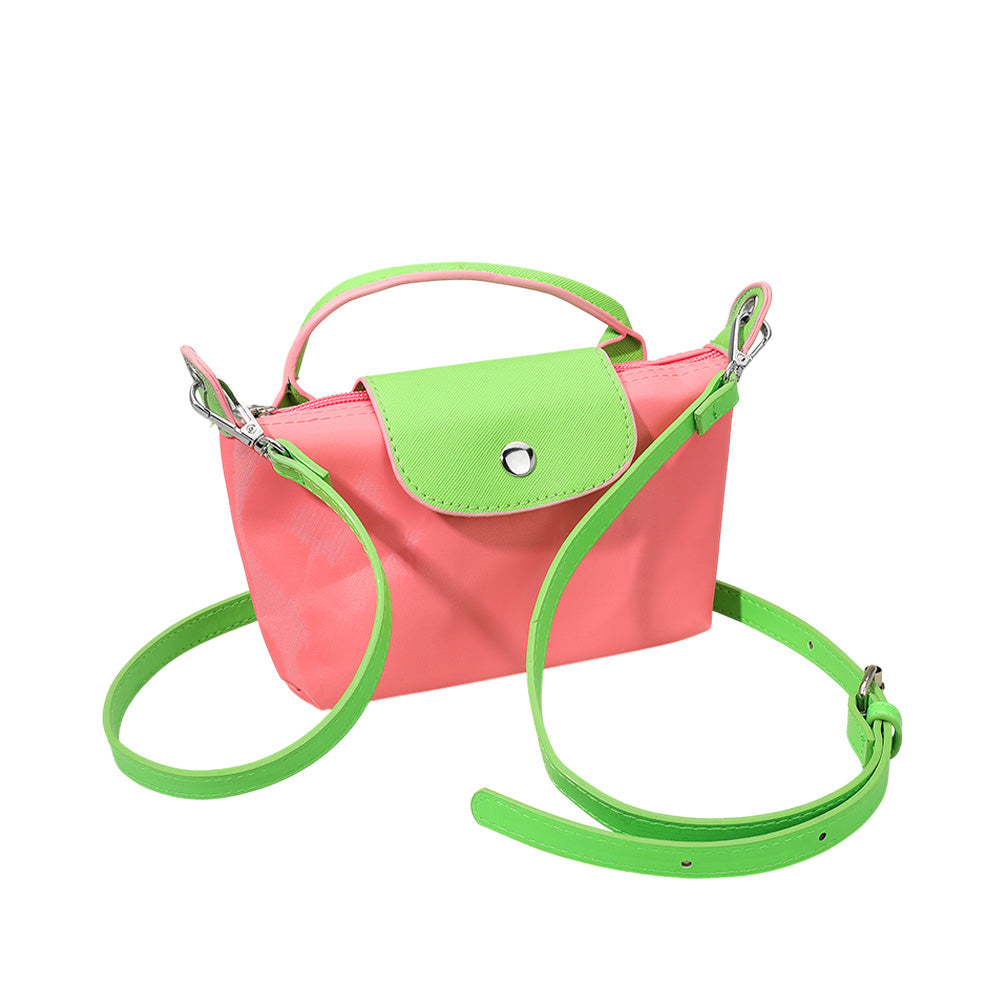 Compact Two Tone Handbag Crossbody Bag view 5 - Bag Handbag