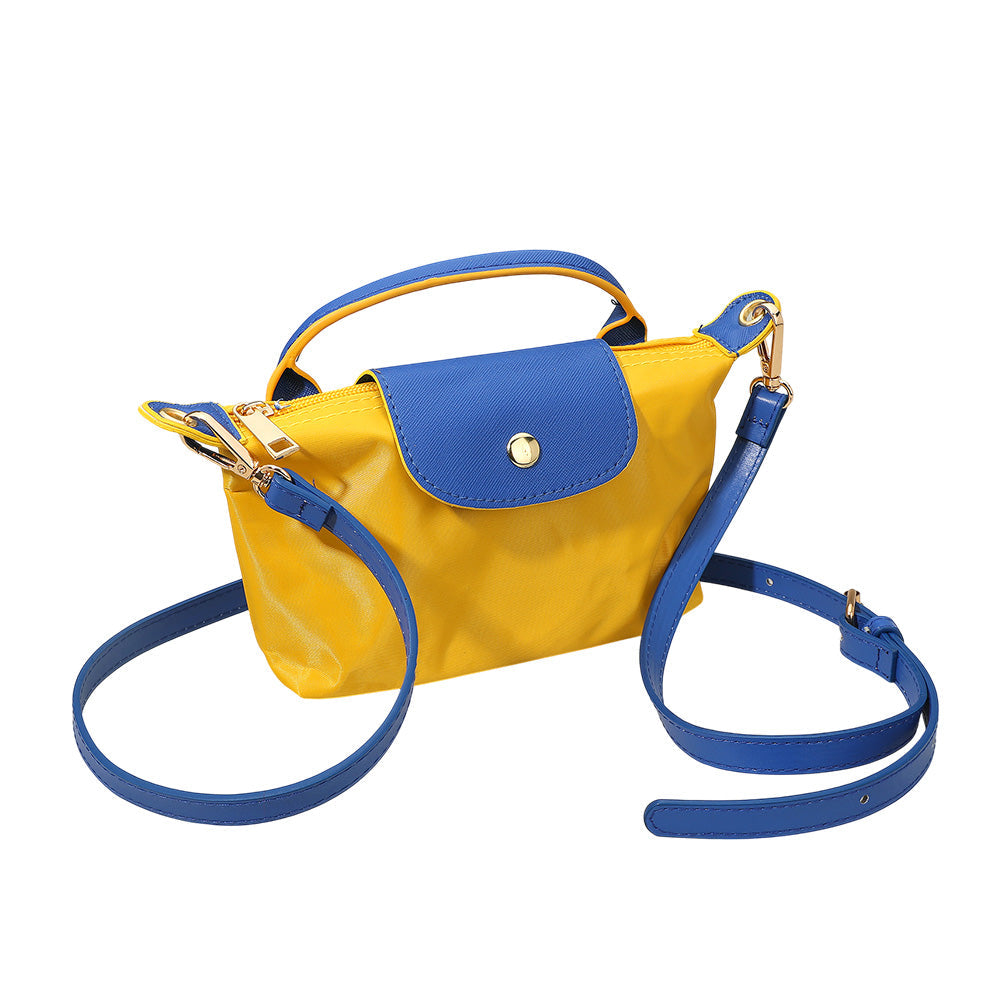 Compact Two Tone Handbag Crossbody Bag view 8 - Bag Handbag