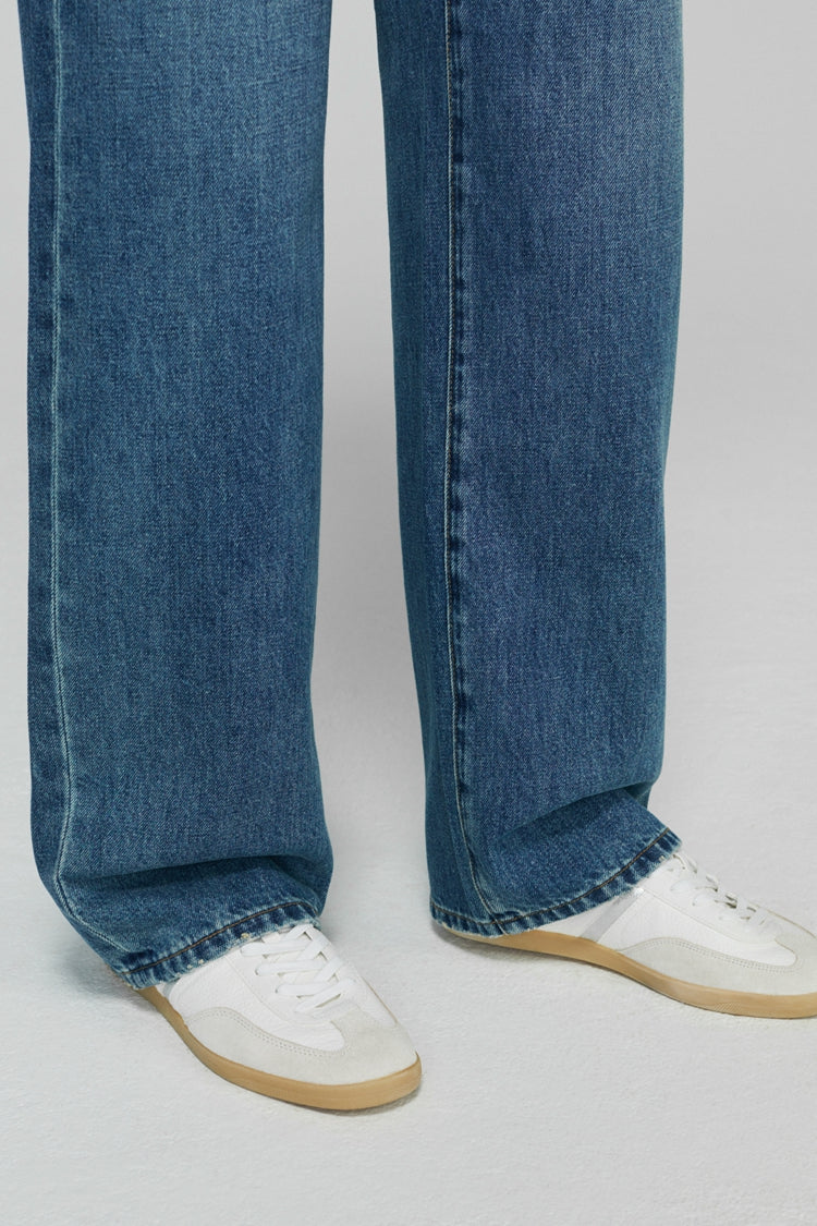 Coney Island Whitefish High Rise Wide Jeans Hj007 in Walk This Wall view 10 - High-Waisted - Coney Island Picnic Jeans