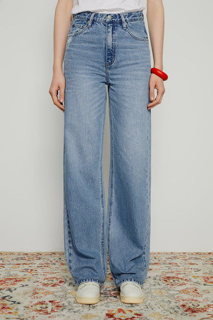 Coney Island Whitefish High Rise Wide Jeans Hj007 in Hey Jude view 25 - High-Waisted - Coney Island Picnic Jeans