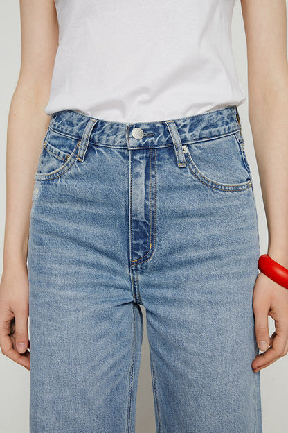 Coney Island Whitefish High Rise Wide Jeans Hj007 in Hey Jude view 28 - High-Waisted - Coney Island Picnic Jeans