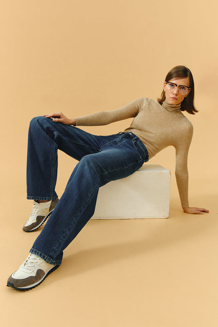 Coney Island Whitefish High Rise Wide Jeans Hj007 in Love Shack view 3 - High-Waisted - Coney Island Picnic Jeans