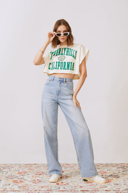 Coney Island Whitefish High Rise Wide Jeans Hj007 in Walking Slow view 32 - High-Waisted - Coney Island Picnic Jeans