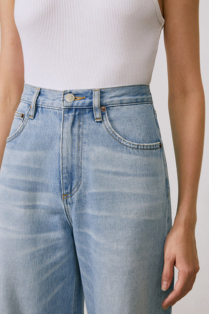Coney Island Whitefish High Rise Wide Jeans Hj007 in Walking Slow view 37 - High-Waisted - Coney Island Picnic Jeans